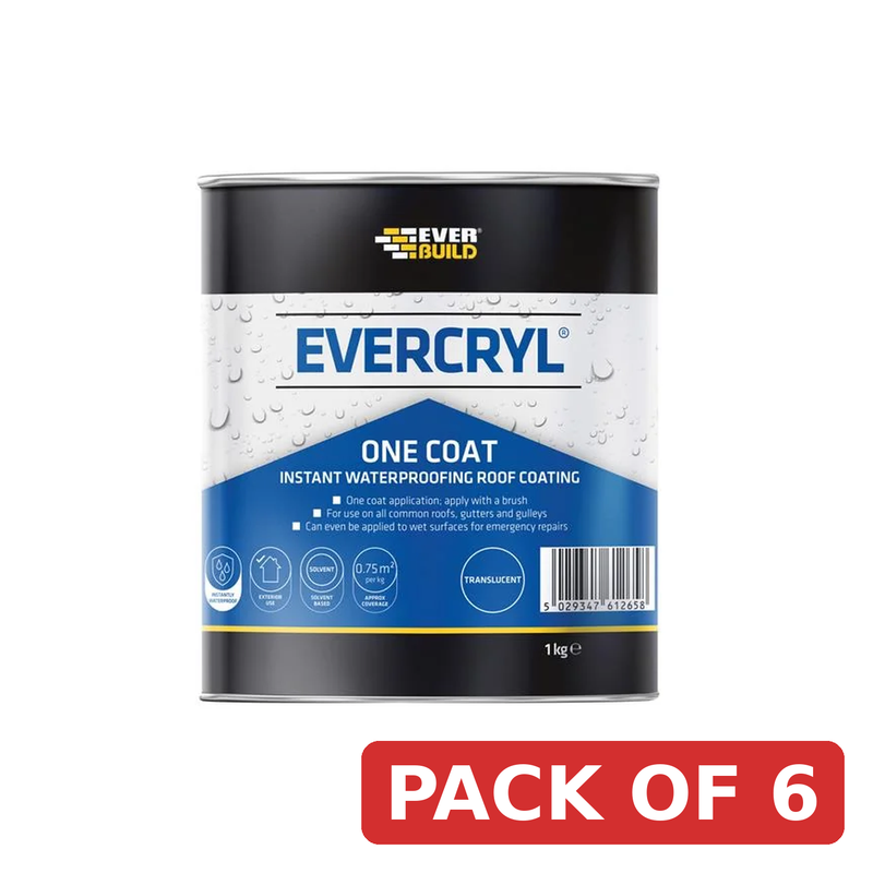 Everbuild Sika Evercryl® One Coat Translucent 1kg - 851528