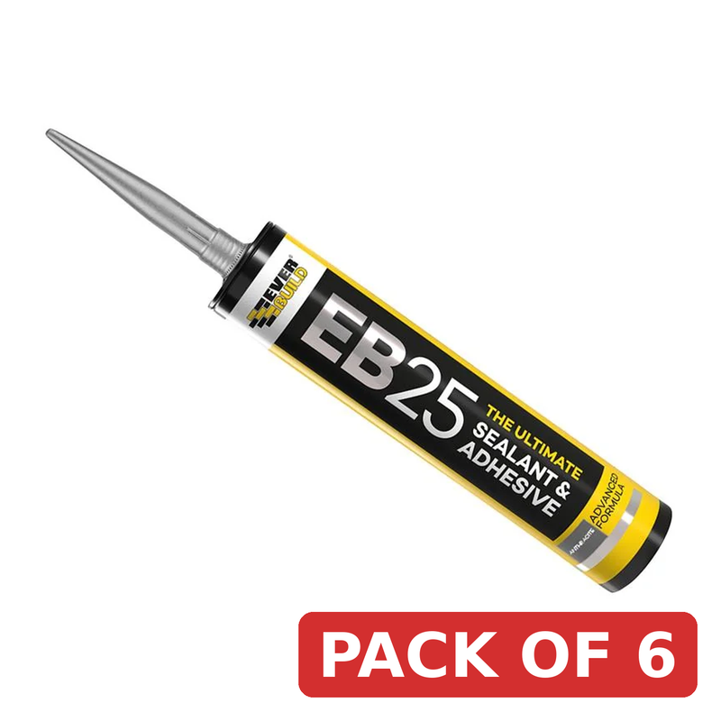 Everbuild Sika EB25 Hybrid Sealant Adhesive Anthracite 300ml - 614049