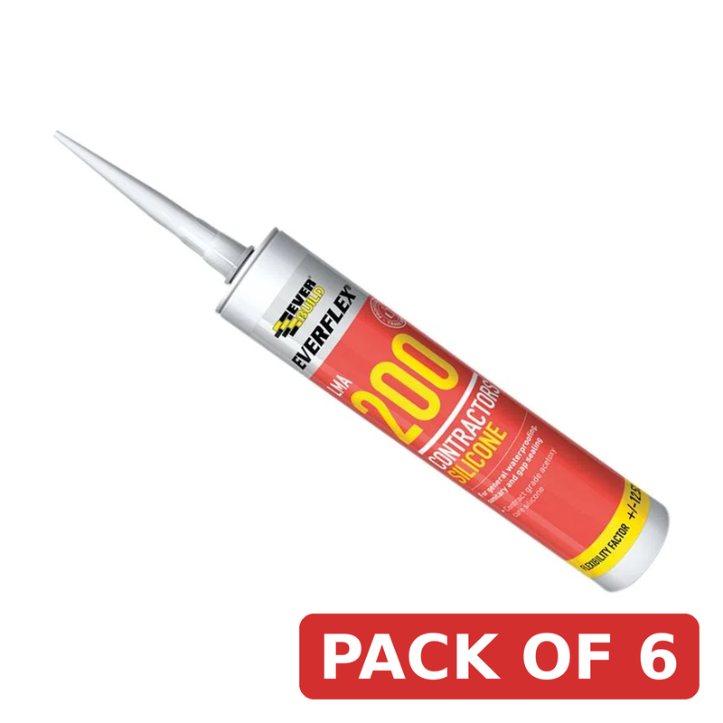 Everbuild Sika Everflex® LMA 200 Contractor's Silicone 295ml Black - 880151