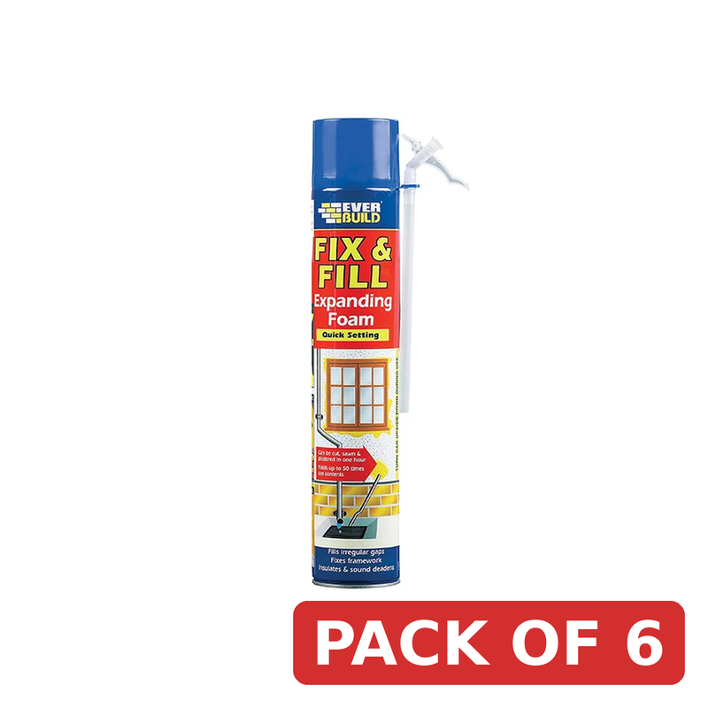 Everbuild Sika Fill & Fix Expanding Foam 750ml - 817542