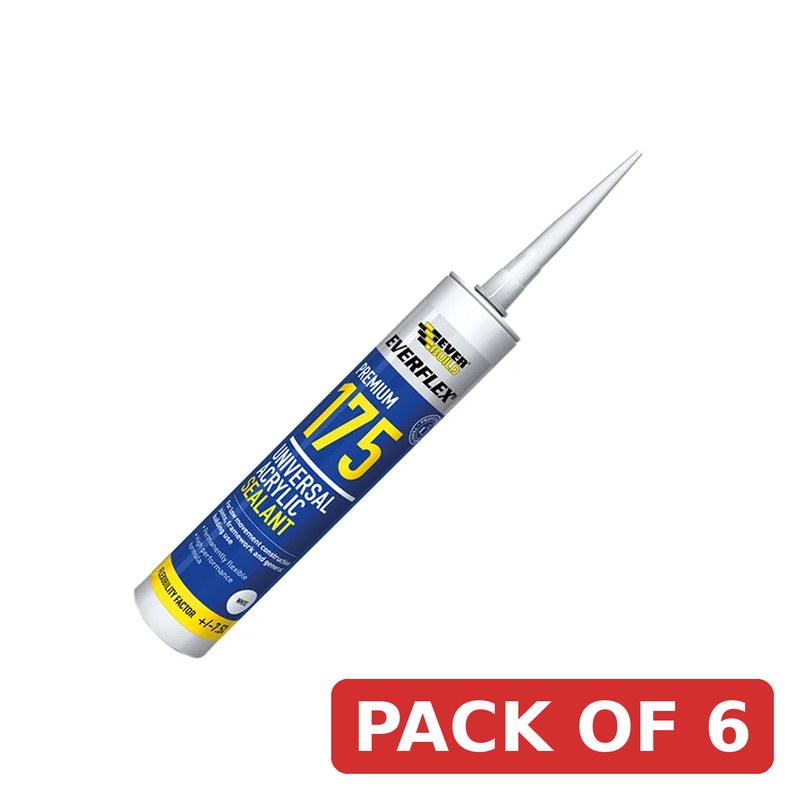 Everbuild Sika 175 Universal Acrylic Sealant Brown 310ml - 489426