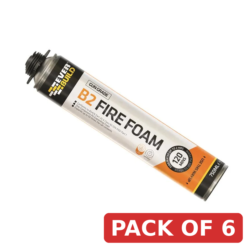 Everbuild Sika Fire Foam B2 Gun Grade Aerosol 750ml - 488718