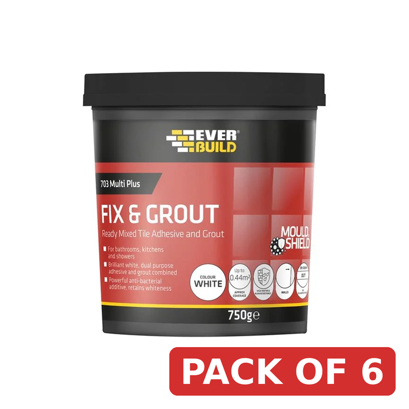 Everbuild Sika 703 Fix & Grout Tile Adhesive 750g - 487074