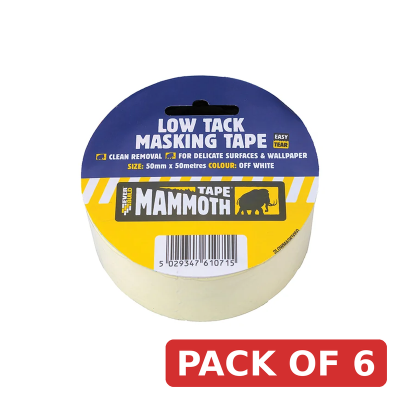Everbuild Sika Low Tack Masking Tape 25mm x 25m