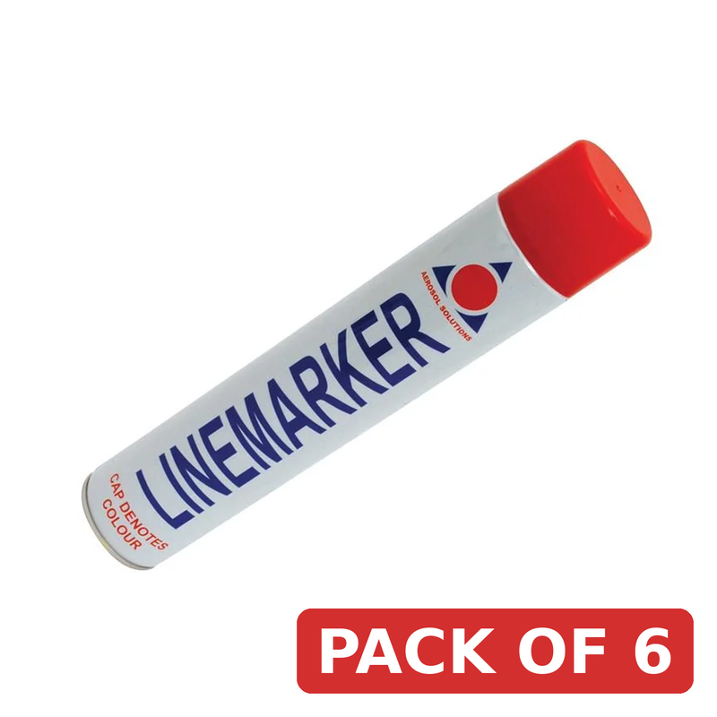 Aerosol 0902 Line Marking Spray Paint Red 750ml - 0902