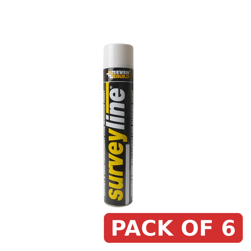 Everbuild Sika Surveyline Marker Spray White 700ml - 490214
