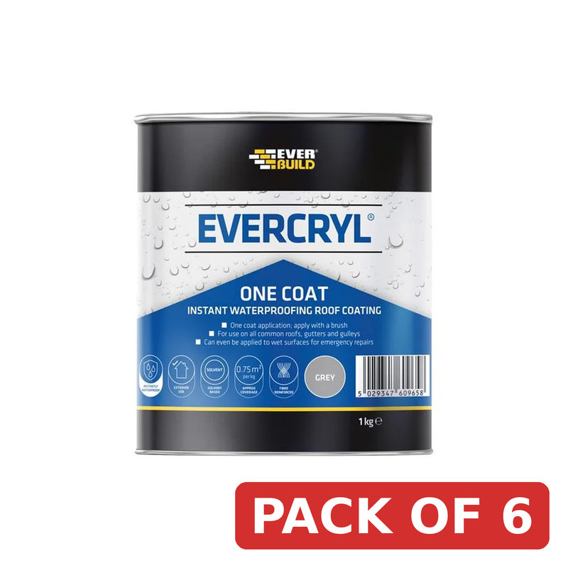 Everbuild Sika Evercryl® One Coat Grey 1kg - 851469