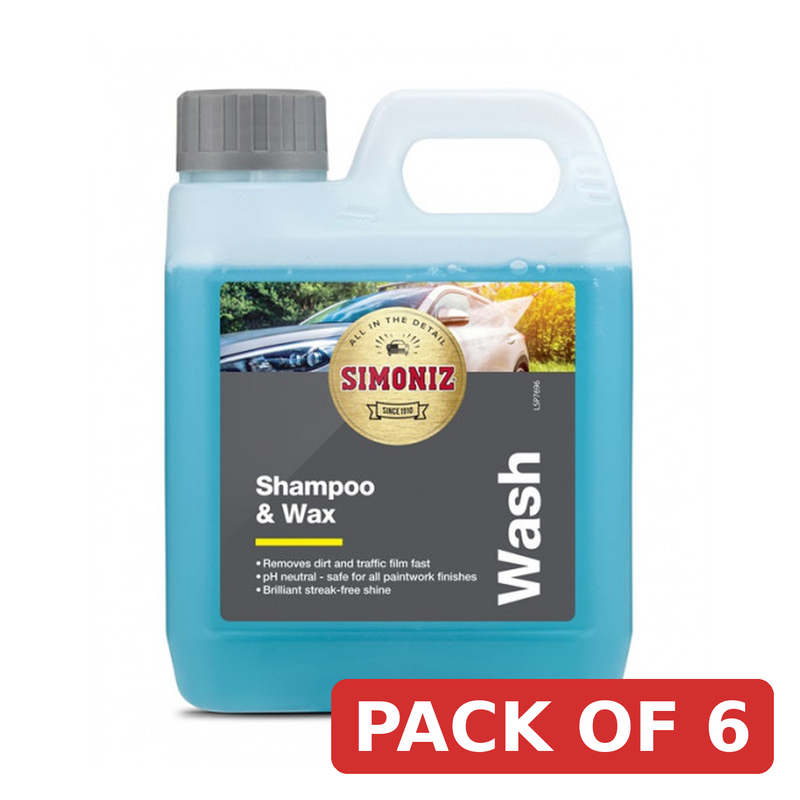 Simoniz Shampoo & Wax 1 Litre PH Neutral Car Wash
