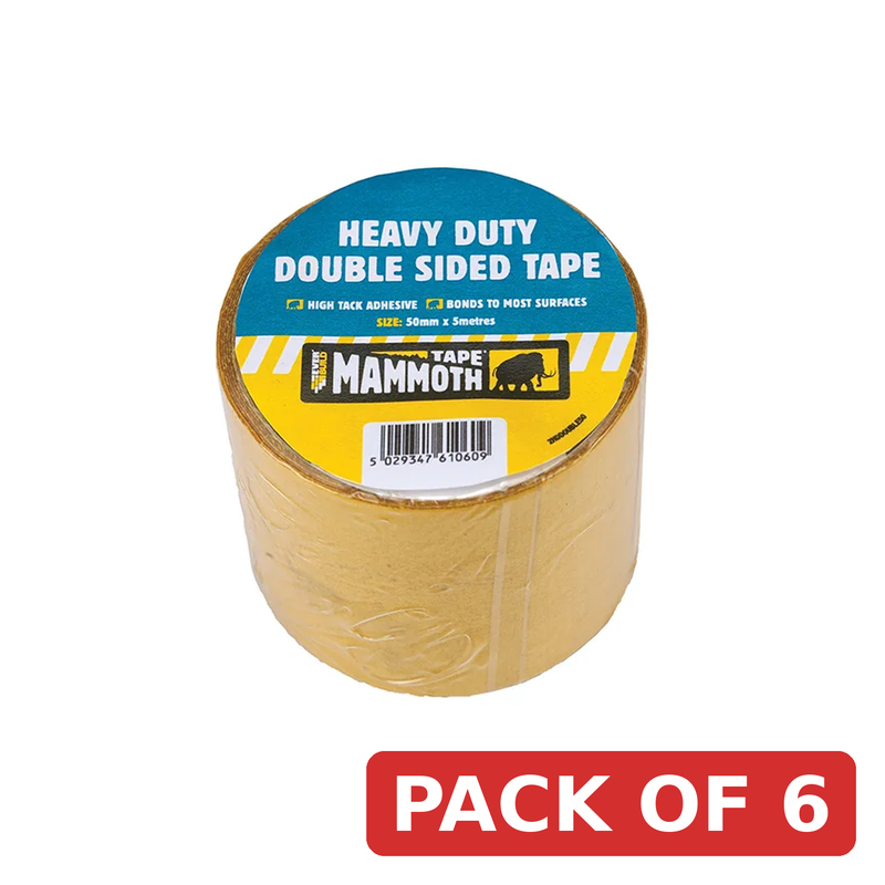 Everbuild Sika Mammoth Heavy-Duty Double Sided Tape 50mm x 5m - 488760