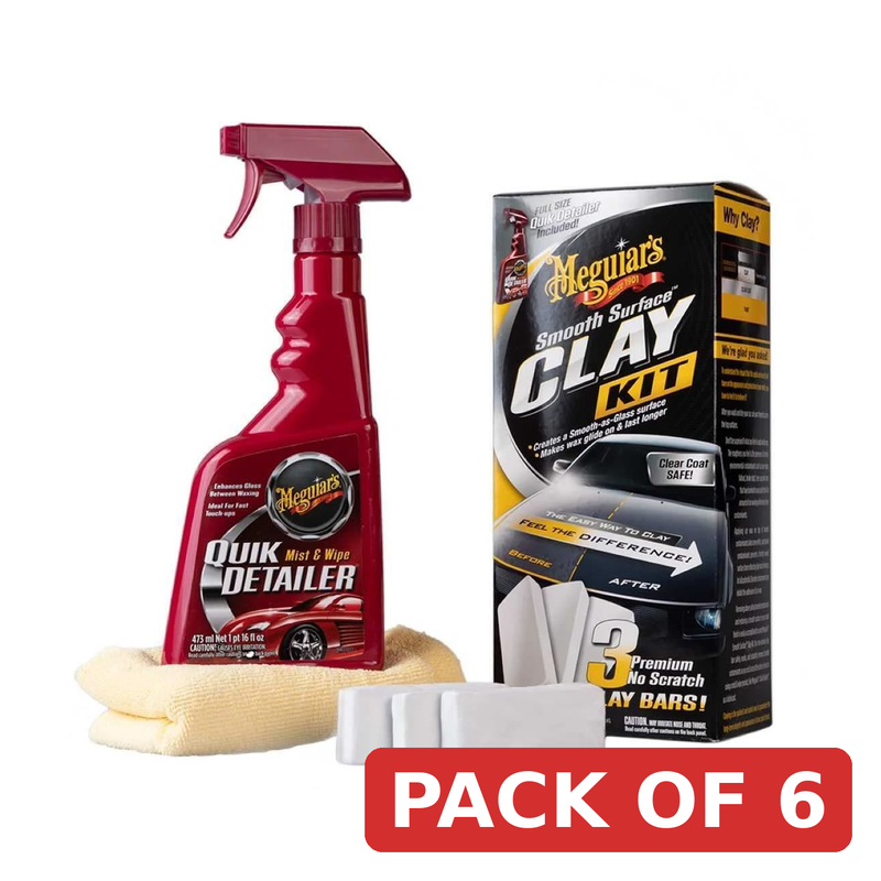 Meguiar's G191700EU Smooth Surface Clay Kit with Quik Detailer