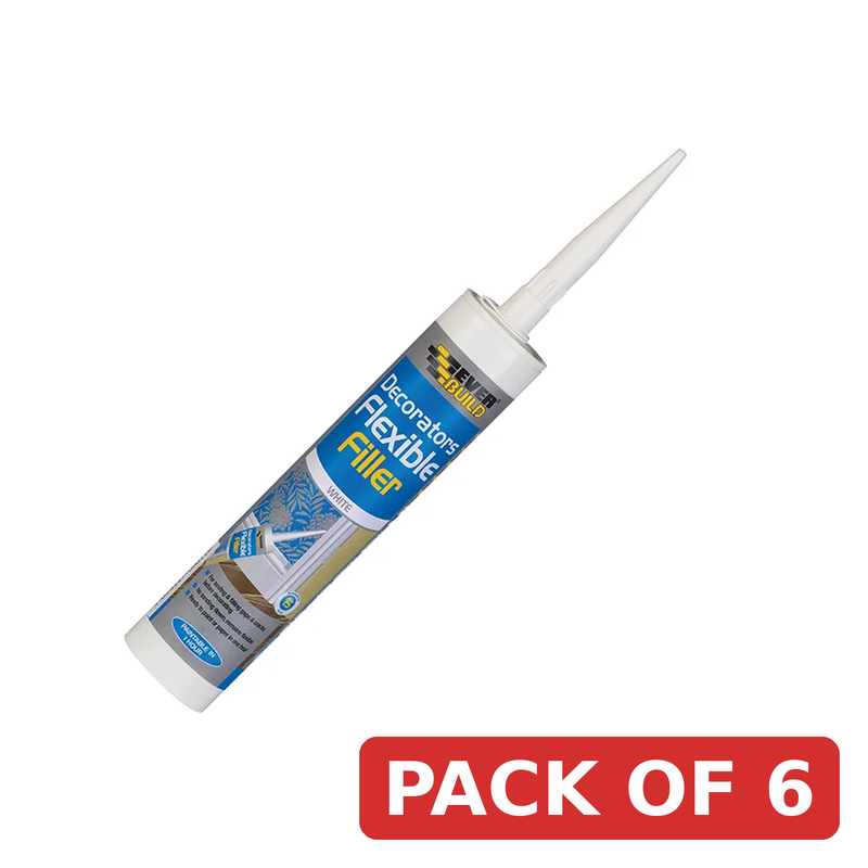 Everbuild Sika Flexible Decorators Filler White 290ml - 486009