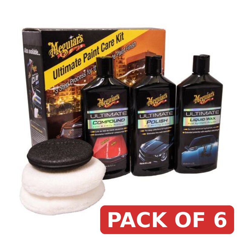 Meguiar's Ultimate Paint Care Kit - 3-Step Cleaning System