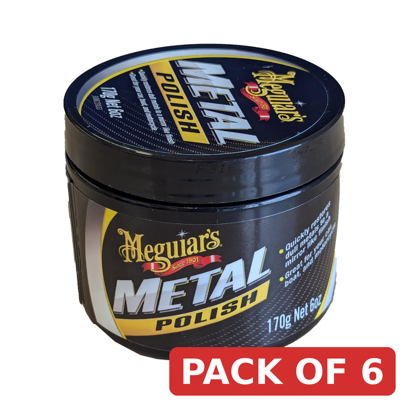 Meguiar's G1211600EU All Metal Polish 170g - Mirror-Bright Finish