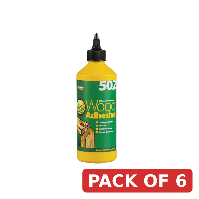 Everbuild Sika 502 All Purpose Waterproof Wood Adhesive 500ml - 482247