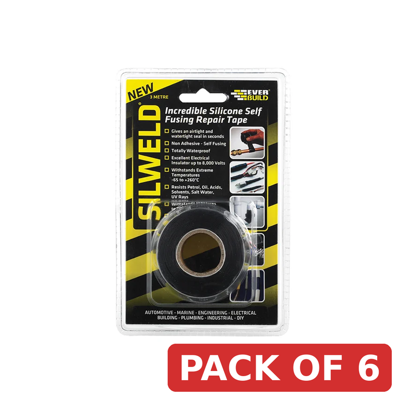 Everbuild Sika Silweld Tape 3m Black - 484806