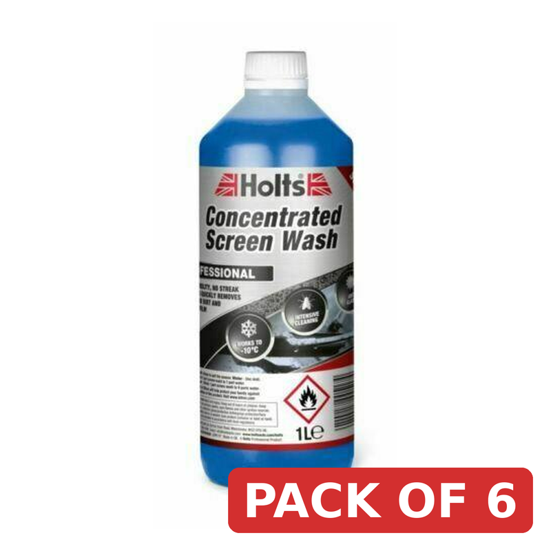 Holts Screen Wash 1L High Visibility Concentrated Formula