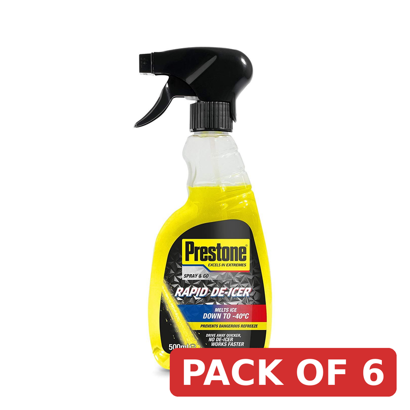 Prestone De-Icer Trigger Spray 500ml - Melts Ice to -40°C
