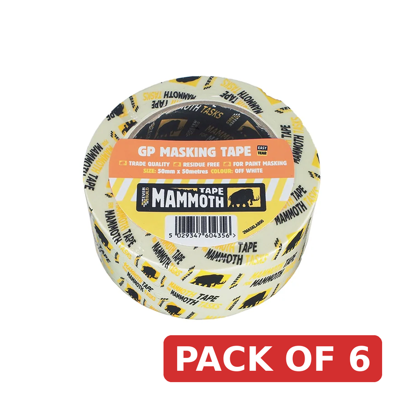 Everbuild Sika Mammoth Retail Masking Tape 19mm x 50m