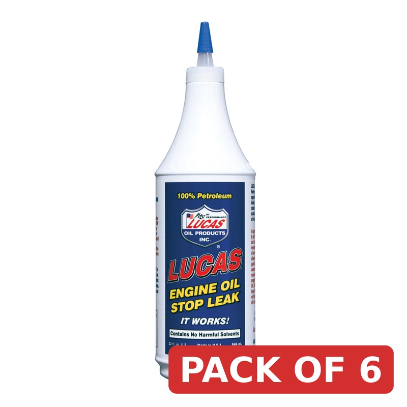 Lucas Oil Engine Oil Stop Leak 946ml - Stops Leaks & Rejuvenates Seals