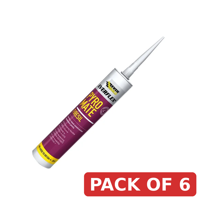 Everbuild Sika Pyro Mate Firesil White 295ml - 486041