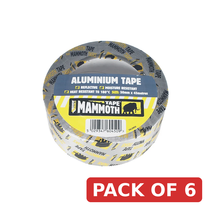 Everbuild Sika Aluminium Tape 50mm x 45m - Silver