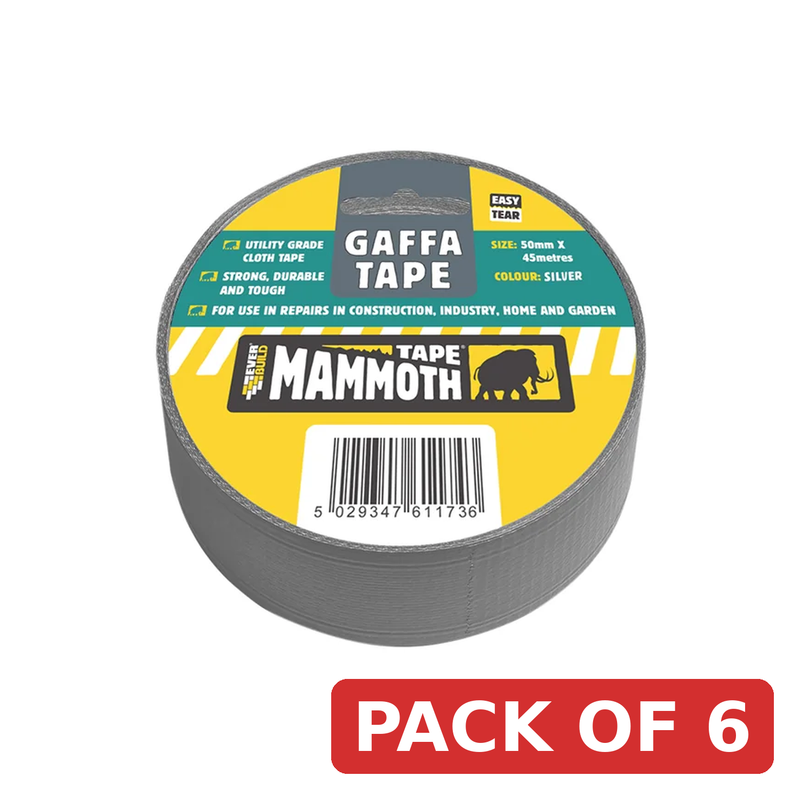 Everbuild Sika Gaffa Tape 50mm x 45m Silver - 696047