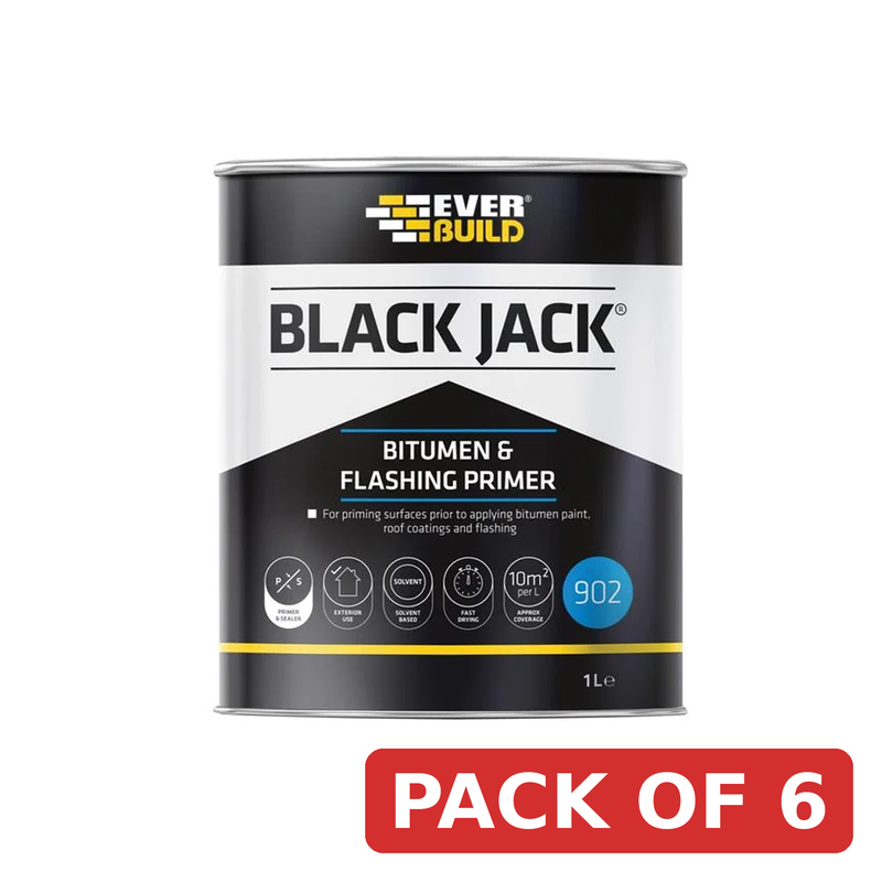 Everbuild Sika Black Jack® 902 Bitumen & Flashing Primer 1 litre - 852670