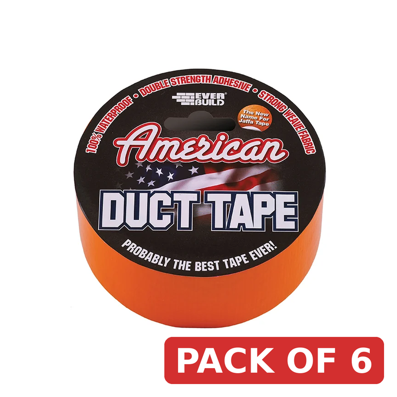 Everbuild Sika American Duct Tape 50mm x 25m Orange - 487240