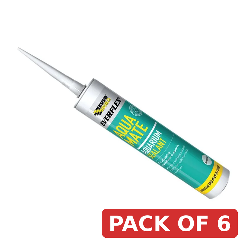 Everbuild Sika Aqua Mate Silicone Transparent 295ml - 489687