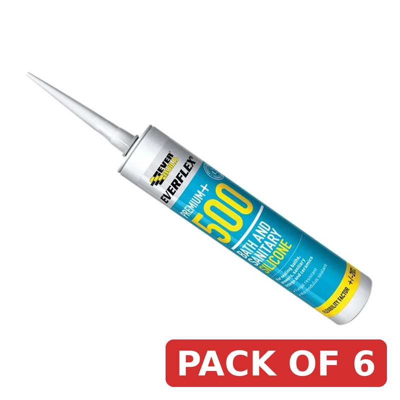 Everbuild Sika SIKASEAL SANITARY SILICONE TRANSPARENT 295ML - 907235
