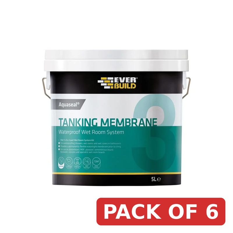 Everbuild Sika Aquaseal Waterproof Tanking Membrane 5 litre - 487333