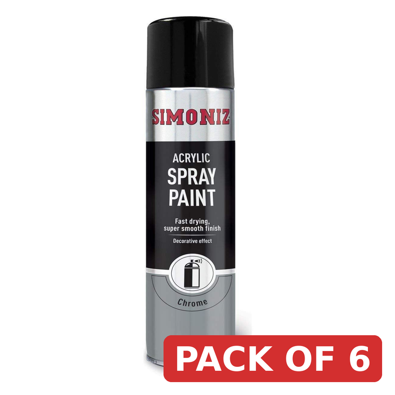 Simoniz Chrome Effect Spray Paint 500ml SIMP20D
