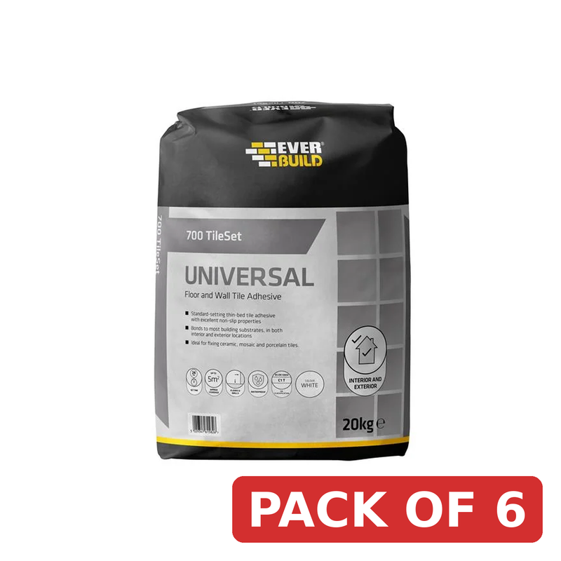 Everbuild Sika 700 TileSet Universal White 20kg - 695061