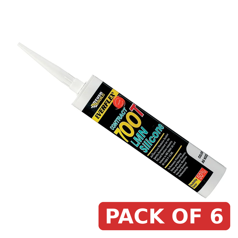 Everbuild Sika LMN Silicone 700T White 300ml - 486161