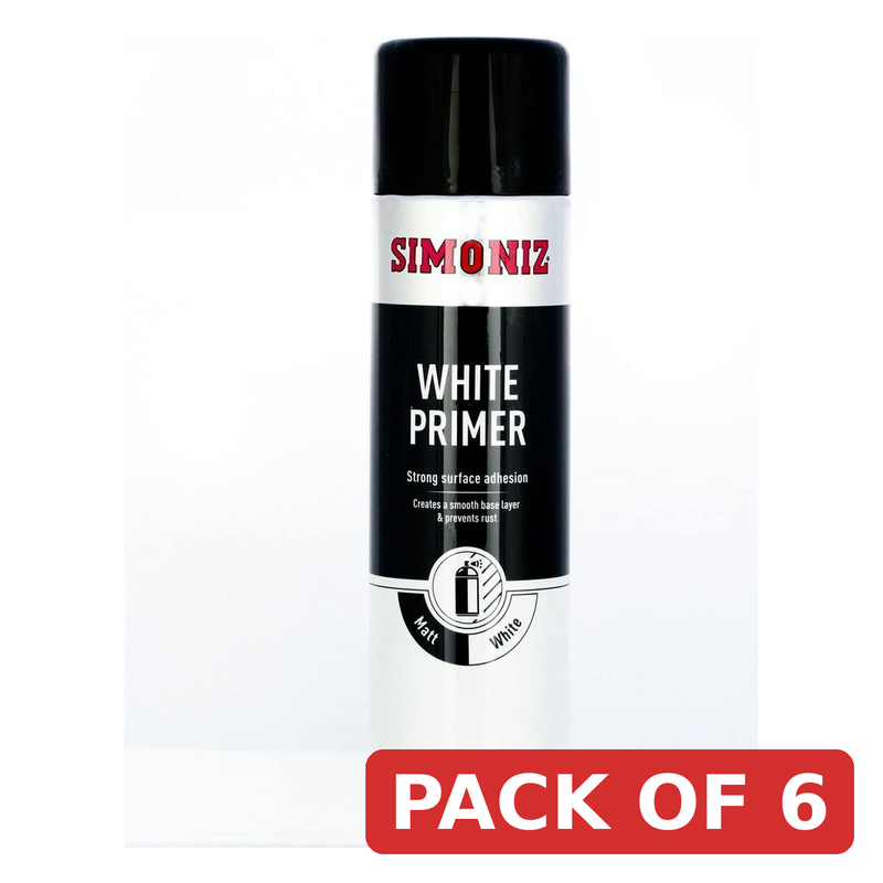 Simoniz Acrylic Primer Spray Paint 500ml White