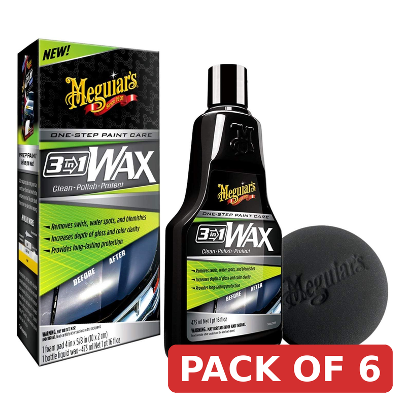 Meguiar's 3-in-1 Wax G191016EU 473ml Car Polish & Protect