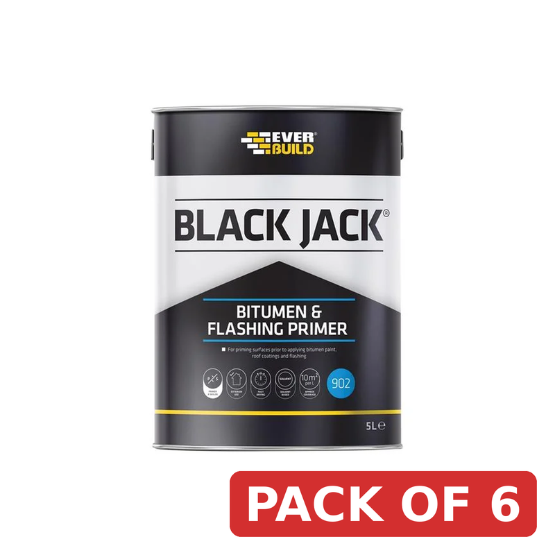Everbuild Sika Black Jack® 902 Bitumen & Flashing Primer 5 litre - 852671