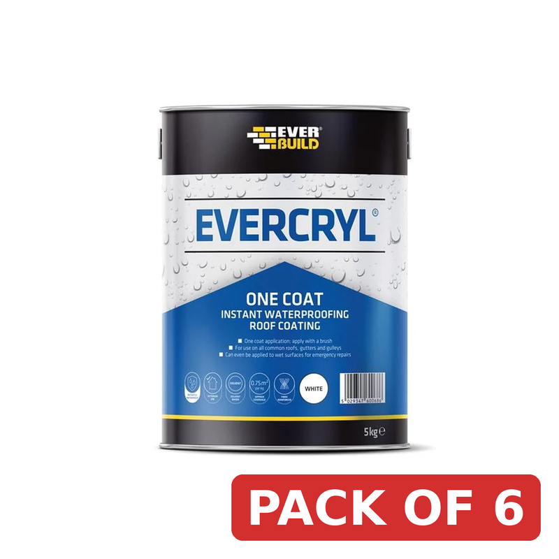 Everbuild Sika Evercryl® One Coat White 5kg - 851555