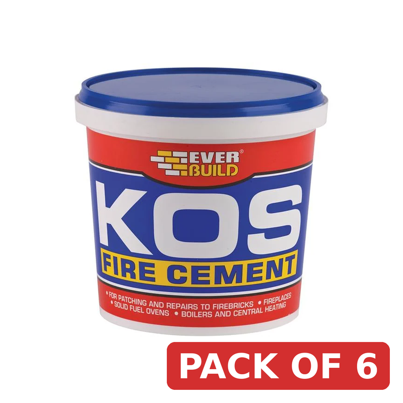 Everbuild Sika KOS Fire Cement Black 2kg - 484675