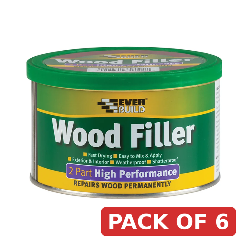 Everbuild Sika 2-Part High-Performance Wood Filler Redwood 500g - 481052