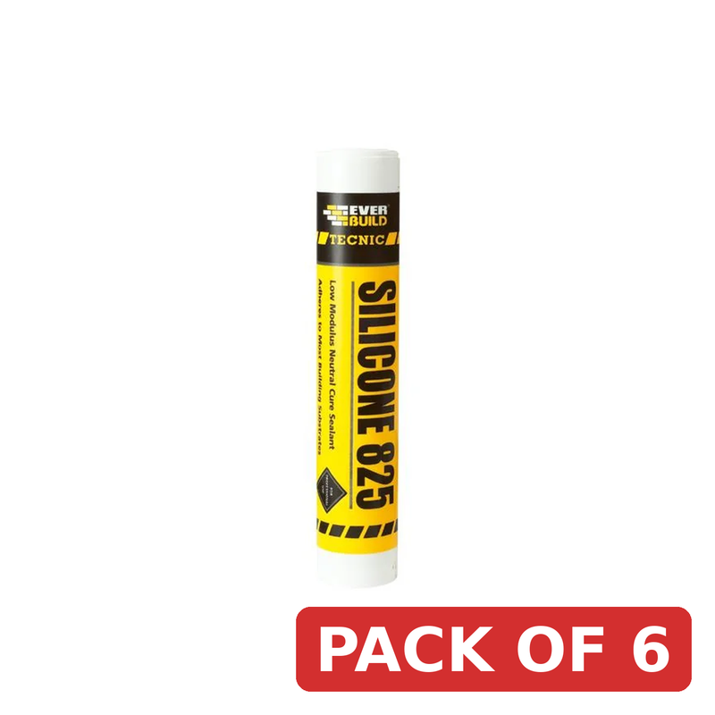 Everbuild Sika Tecnic Silicone 825 White 380ml - 467202