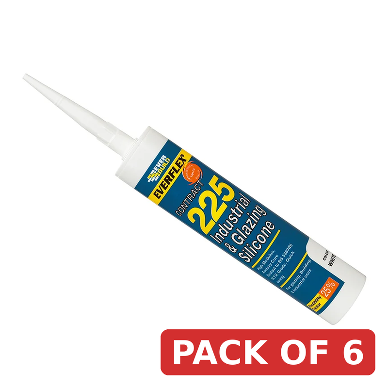Everbuild Sika Everflex® 225 Industrial & Glazing Silicone Black 295ml