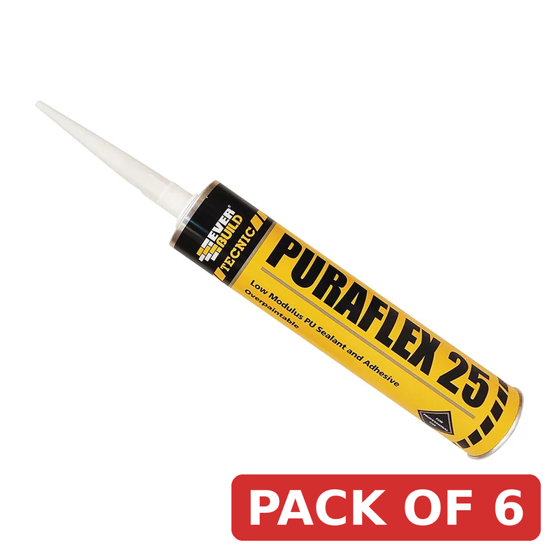 Everbuild Sika Industrial Puraflex 25 Sealant Black 300ml - 464966