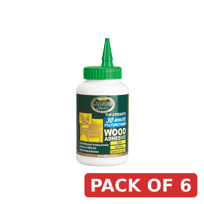 Everbuild Sika Lumberjack 30min Polyurethane Wood Adhesive Liquid 750g