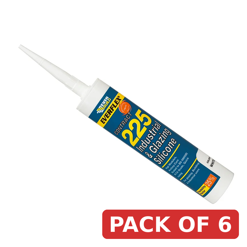 Everbuild Sika Everflex® 225 Industrial & Glazing Silicone Brushed Steel