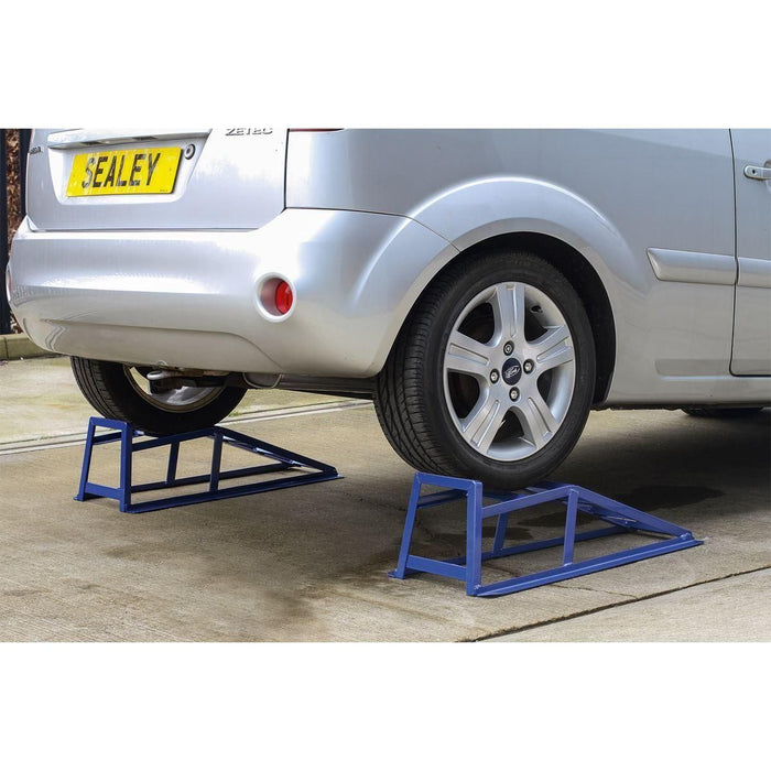 Sealey Car Ramps 1tonne Capacity per Ramp 2tonne Capacity per Pair CAR2000 Sealey  - Town Parts