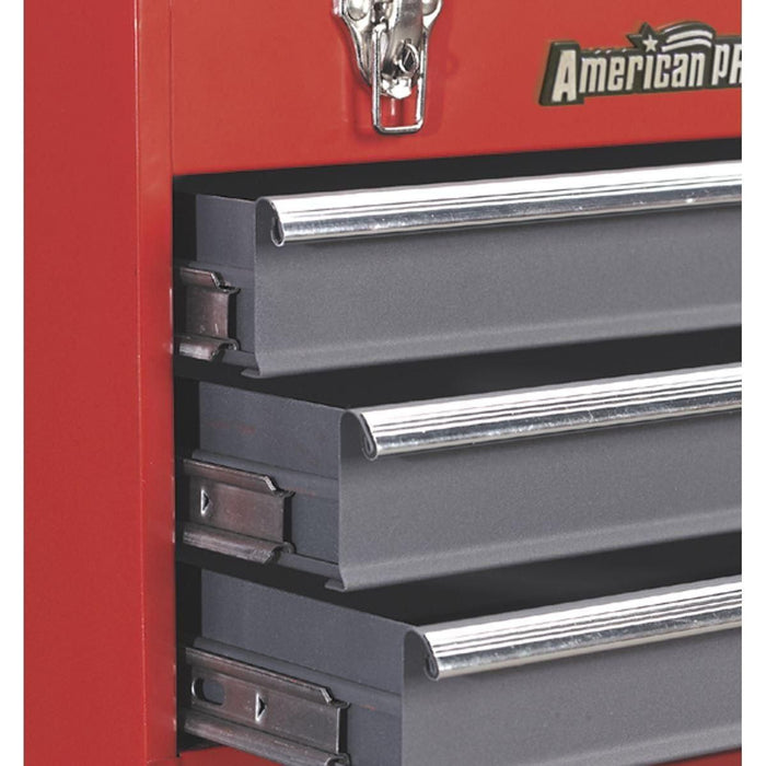 Sealey Tool Chest 3 Drawer Portable with Ball-Bearing Slides Red/Grey AP9243BB Sealey  - Town Parts
