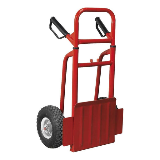 Sealey Sack Truck with Pneumatic Tyres 200kg Folding CST801 Sealey  - Town Parts