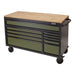 Draper BUNKER Workbench Roller Tool Cabinet, 10 Drawer, 56", Green 08236 Draper  - Town Parts
