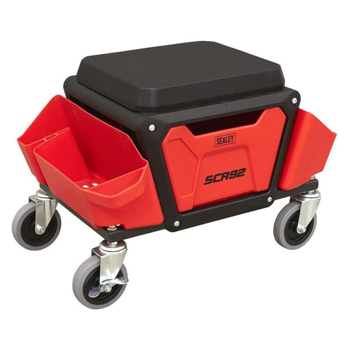 Sealey Mechanic's Detailing Utility Seat SCR92 Sealey  - Town Parts